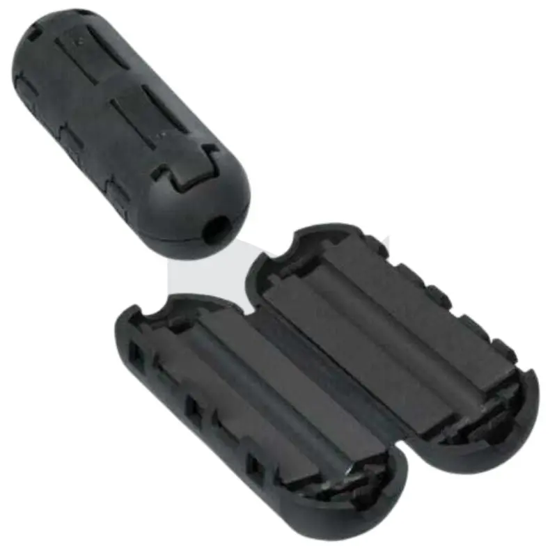 Jbn-3091 Black Clip-On Ferrite Core – 10 Mm Id, 37 Mm Length, Emi/Rfi Suppression For Cables 1