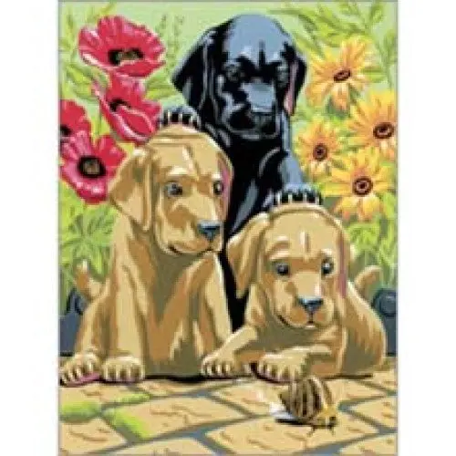 Junior-Sized Labrador Puppy Design Sticker Sheet – Small Format 1