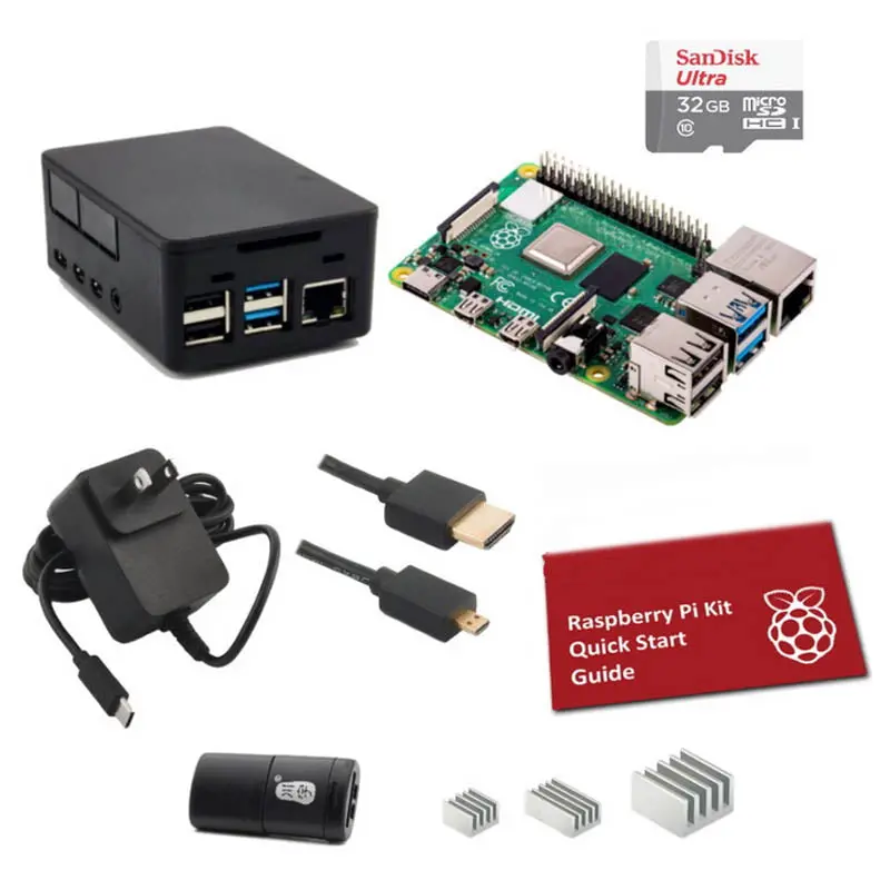 K2B-1349-4Gb Raspberry Pi 4 Model B Starter Kit – 4Gb Ram, 32Gb Microsd Card Included 1