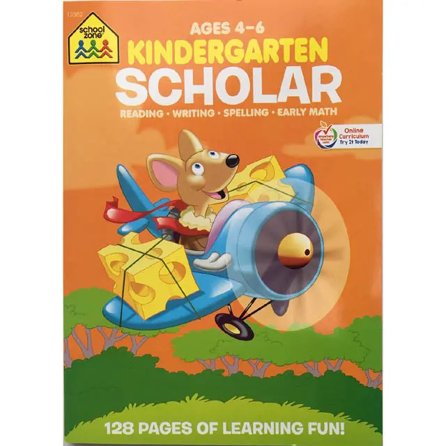 Kindergarten Activity Workbook – 128-Page Assorted Learning Exercises 1