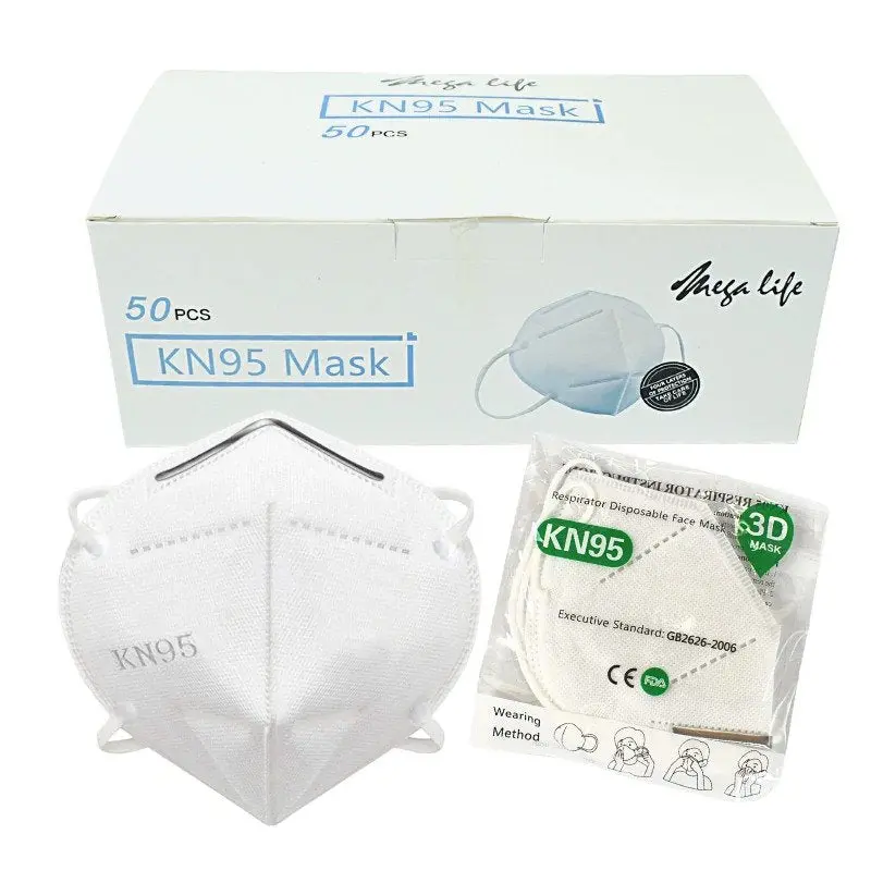 Kn95 Face Mask Respirator – Individually Wrapped, Compliant With Gb2626-2006 Standard (50 Per Pack) 1