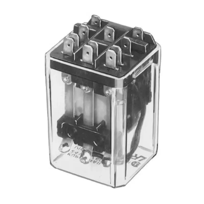 Kup-14A15-120 Ac Relay – 120V, 3-Pole Double-Throw, 10A Rating, Quick-Connect Terminals, 51×38×35Mm 1