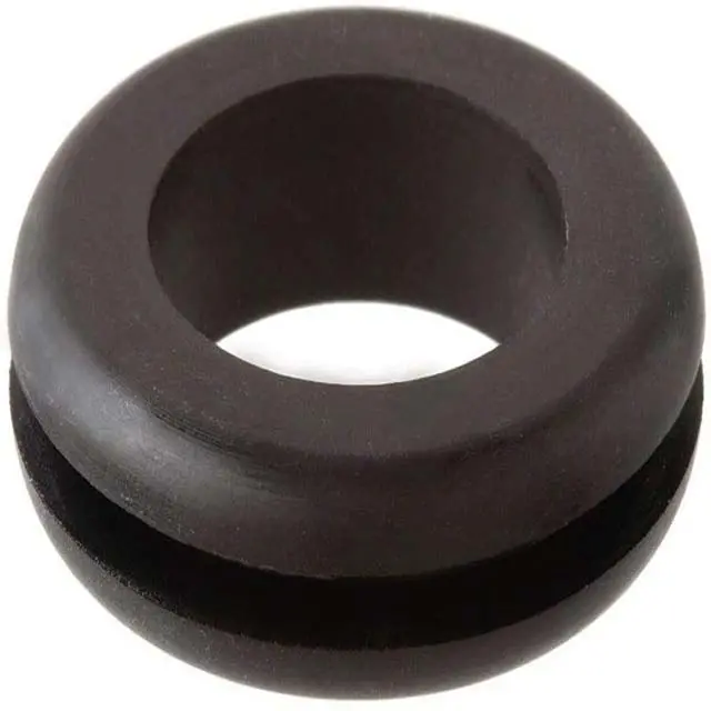 Kyae-1721-4 Black Round Rubber Grommet – 7.1×9.5×6.3 Mm, Pack Of 4 1