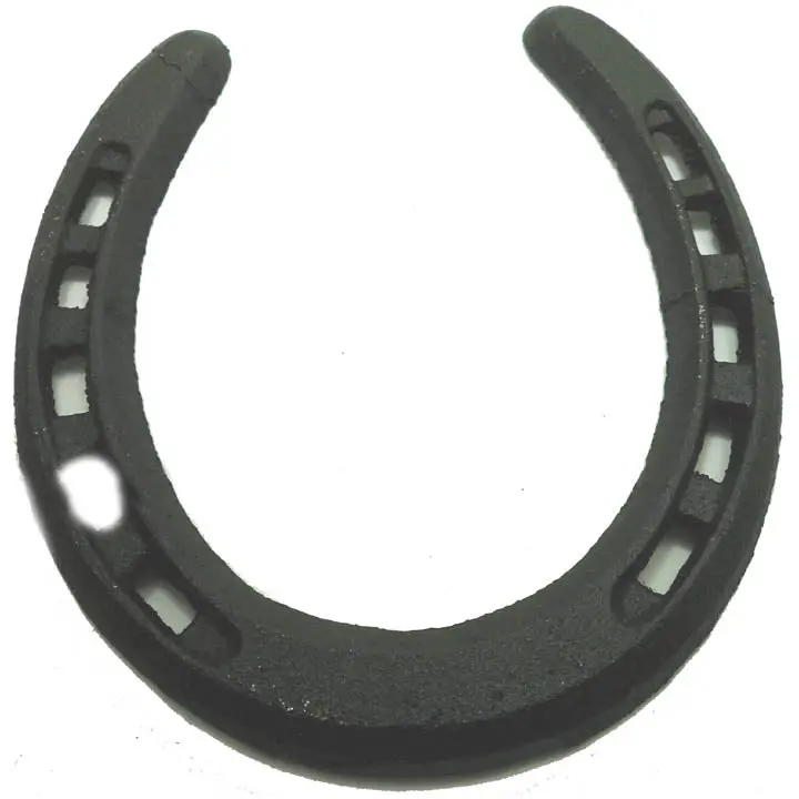 Large Black Rubber Horse Shoe Decor – 13 X 12 X 0.8 Cm, Rustic Wall Accent 1
