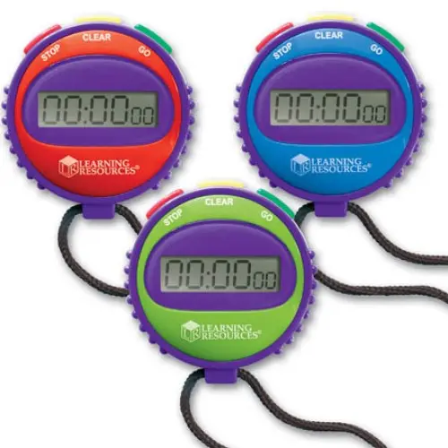 Large-Display Digital Stopwatch – 3-Function Timer With Lr44 Battery Included 1