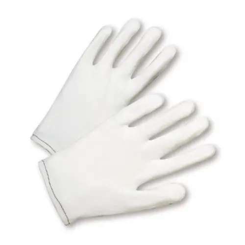 Large White Lint-Free Nylon Gloves – 70 Denier (12-Pack) 1