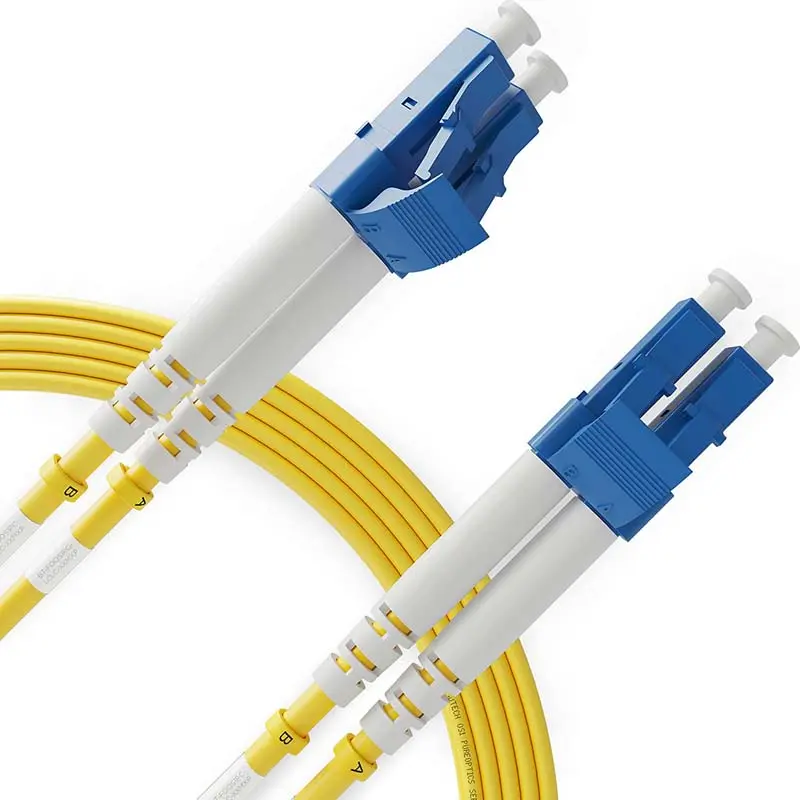 Lc/Lc Duplex Single-Mode Fiber Patch Cable – 4M Length, 9/125Μm, Ofnr Yellow Jacket 1