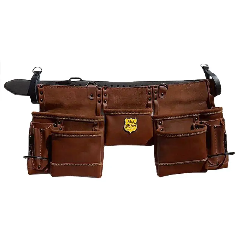 Leather Tool Belt – 23X11X2.5 Inches With 11 Organized Pockets – Model 2222-4 1