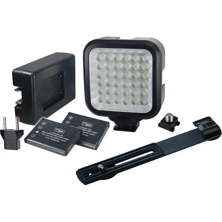 Led-36 Portable Studio Lighting Kit — 36-Led Panel, Includes Dual Li-Ion Batteries, Charger, And Adjustable Bracket 1