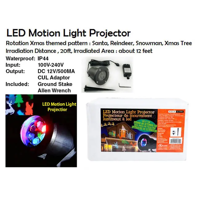 Led Motion-Sensor Projector Light – Indoor & Outdoor Use, Adjustable Beam 1