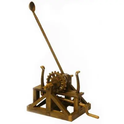 Leonardo Da Vinci Mechanical Catapult Model Kit – Educational Stem Assembly 1