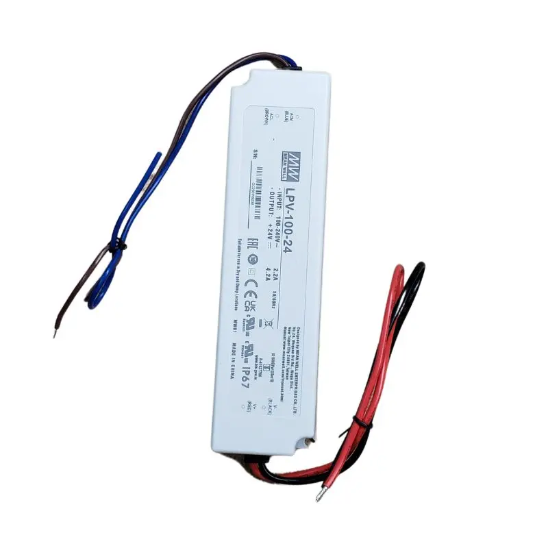 Lpv-100W-24 Waterproof Led Power Supply – 24 Vdc, 4.2 A, 100 W, Ip67 Rated, 90–240 Vac Input 1
