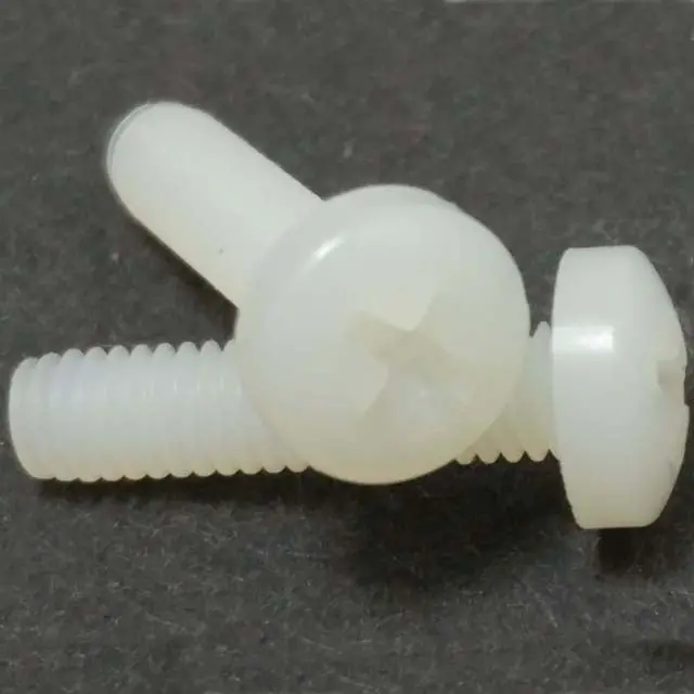 M4 × 0.7 × 25Mm Nylon Phillips Pan Head Screw – Non-Conductive, 6-Pack 1