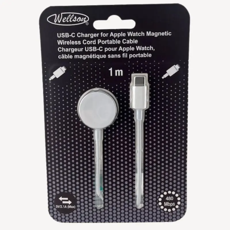 Magnetic Wireless Charging Dock For Apple Watch With 1-Meter Braided Cable 1