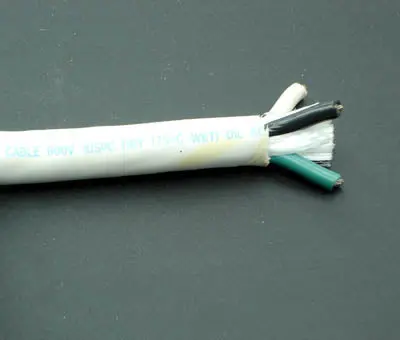 Marine-Grade Power Cable – 3-Conductor, 12 Awg, 25 Ft, White 1