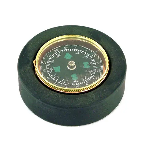 Matte Black Compass – Gold-Plated Accents, Precision Navigation Tool 1