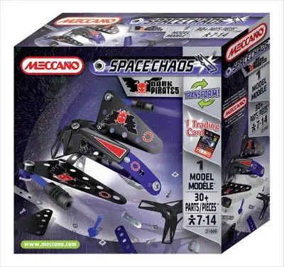 Meccano Spacechaos Dark Pirates Drone Ship Building Set — 30 Parts 1