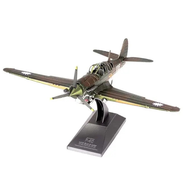 Metal Earth P-40 Warhawk Vintage Aircraft 3D Model Kit 1