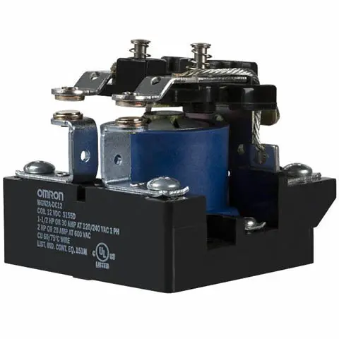Mgn2Am-Ac120 Square Single-Pole Power Relay: 2P1T, 30A, 120/240V Ac & 125V Dc Rated 1