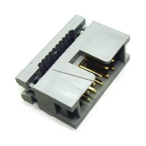 Mh-10 – 10-Pin Grey Male Idc Header With Keying 1