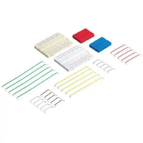 Mini Breadboard & Jumper Wire Kit – Two Compact Boards (3.25×2″ And 1.75×1.25″) With Assorted Wires 1