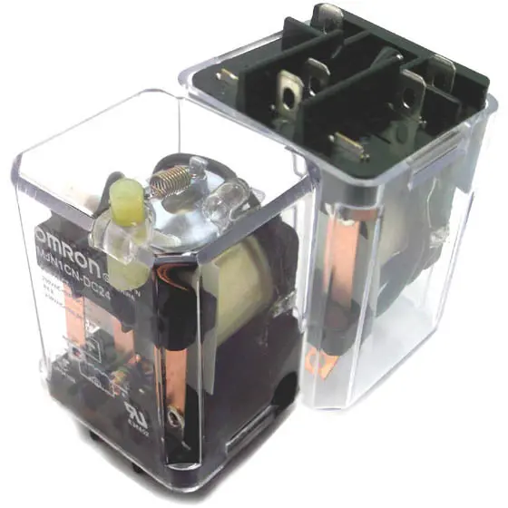 Mjn1Cn-Dc24 Plug-In Relay With Test Button – 24V Dc, Spdt, 10A, 5-Pin, 250Vac/28Vdc 1