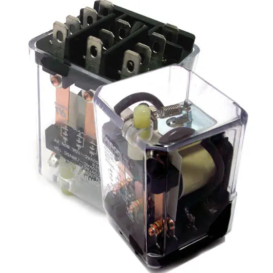 Mjn3C-I-Ac240 Plug-In Ac Relay – 240V Coil, 3P2T, 10A, 11-Pin With Integrated Test Button 1
