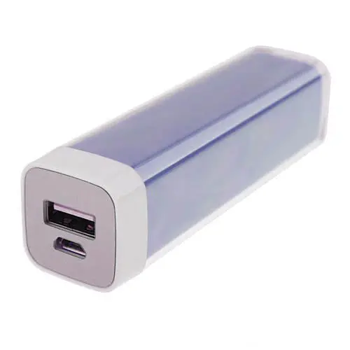 Ml-2600-Blu: 2600Mah Portable Charger In Blue – Usb Power Pack With Cable 1