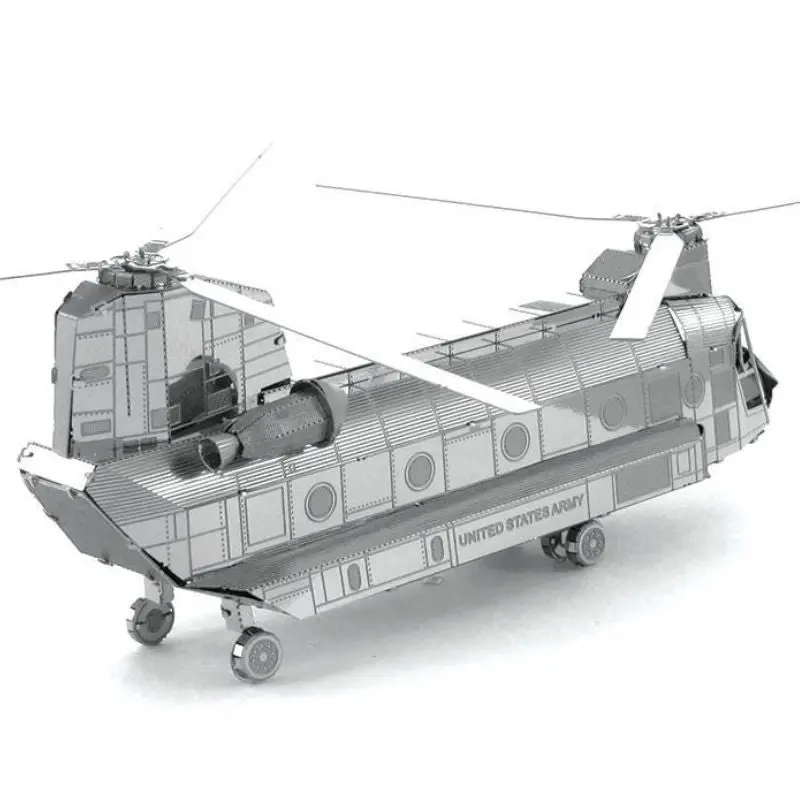 Mms084 – Ch-47 Chinook Helicopter – 3D Laser-Cut Metal Earth Model 1