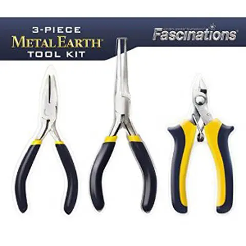 Mmt001 – 3-Piece Metal Earth Tool Kit: Clipper, Flat-Nose & Needle-Nose Pliers 1