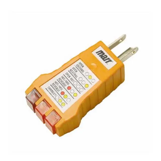 Mr-4110 - 3-Wire Receptacle Tester For 110–125 Vac Outlets 1