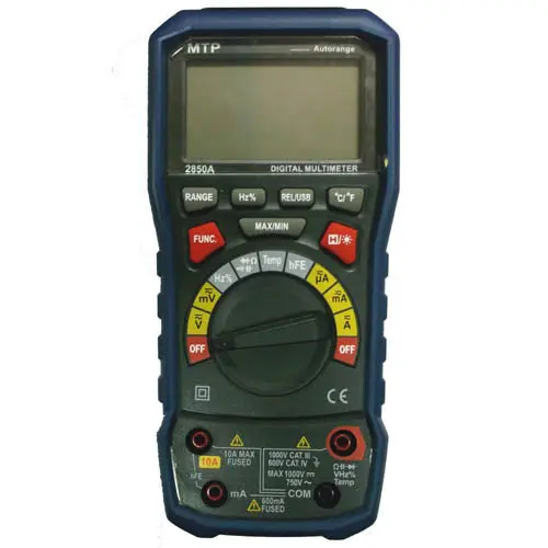 Mtp 2850 Digital Multimeter – 10A Rating, Usb Computer Interface, Auto Power-Off 1