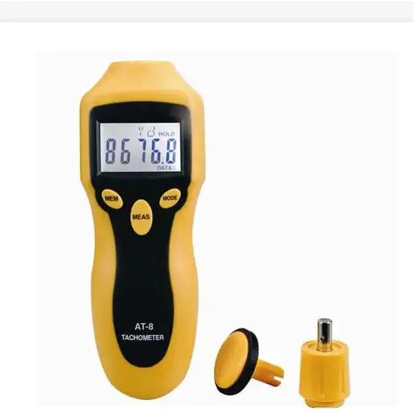 Mtp At-8 Digital Tachometer – Contactless Rpm Readings From 1 To 99,999 With 1-Rpm Resolution 1