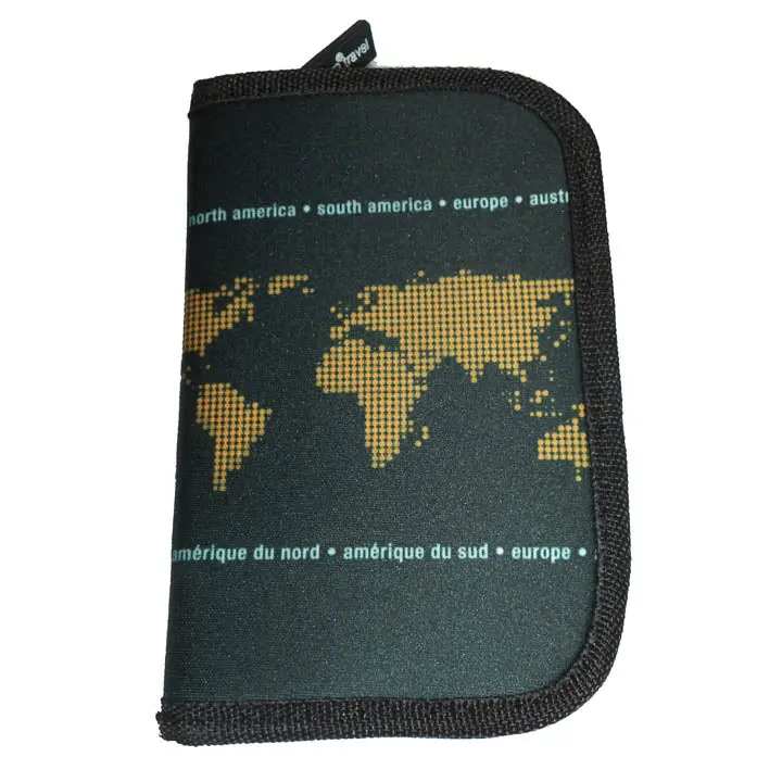 Neon Tangerine Travel Document Holder – Compact Passport Carrier 1