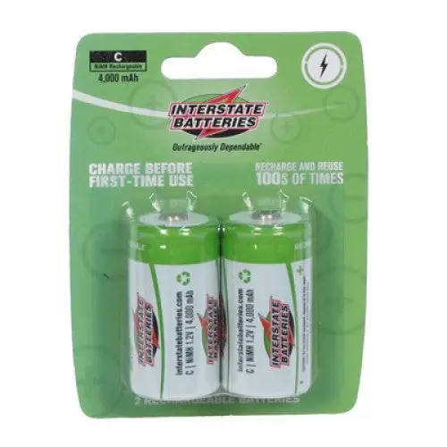 Nic5116 Rechargeable Ni-Mh C-Cell Batteries – 1.2V, 4000Mah Capacity, Pack Of 2 1