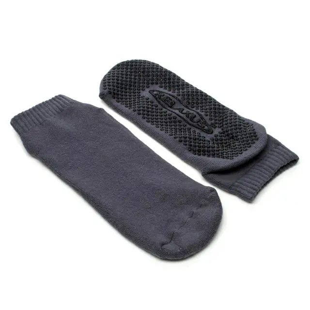 Non-Slip Yoga Socks – Gray, Grip-Enhanced Design 1