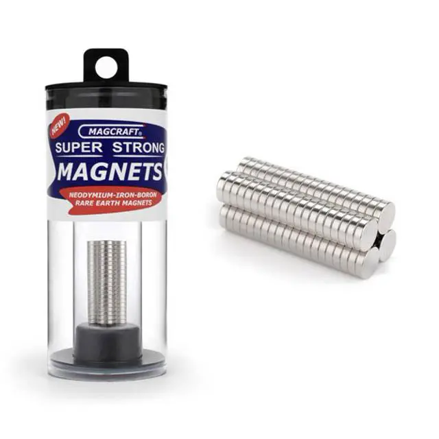 Nsn0601 – 6.3 × 2.5 Mm Neodymium Disc Magnet – 50-Pack, 0.97 Kg Pull Strength 1