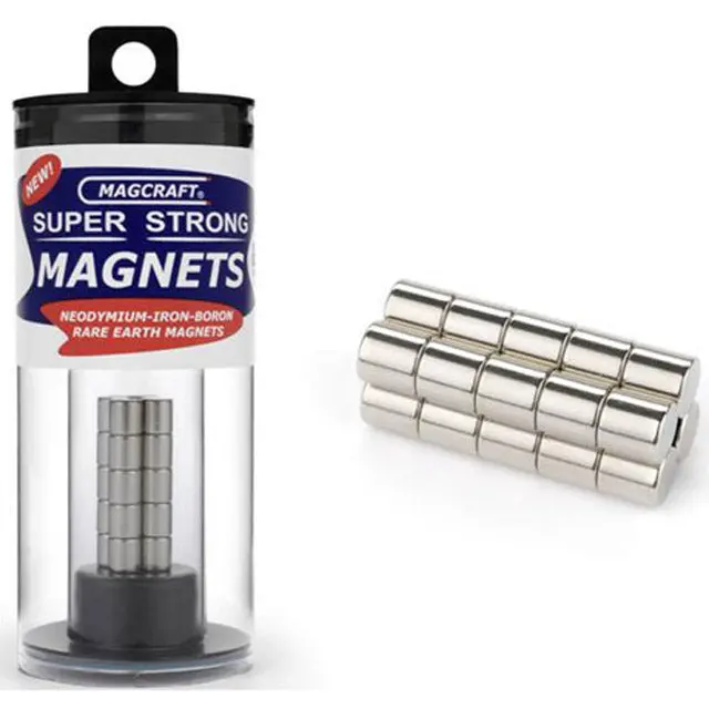 Nsn0617 – 6.3 × 6.3 Mm Neodymium Magnet Rod – 20-Pack, 2.4 Kg Pull Strength 1
