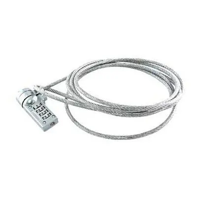 Numerical Keypad Cable Lock For Laptops – Silver Security Lock With Notebook Compatibility 1