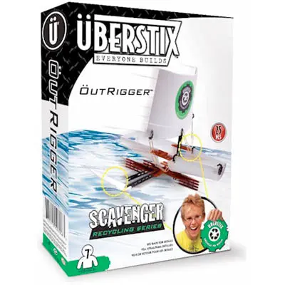 Outrigger Boat Building Kit – 25-Piece Single Model Set 1