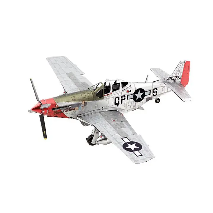 P-51D Mustang Metal Earth Model Kit – Precision 2-Sheet Die-Cut Assembly (Mms180) 1