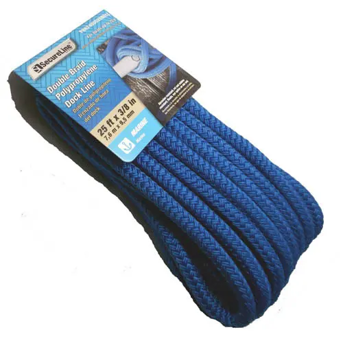 P8824U0025B01S Double-Braided Polypropylene Marine Rope – 25 Feet × 3/8 Inch 1