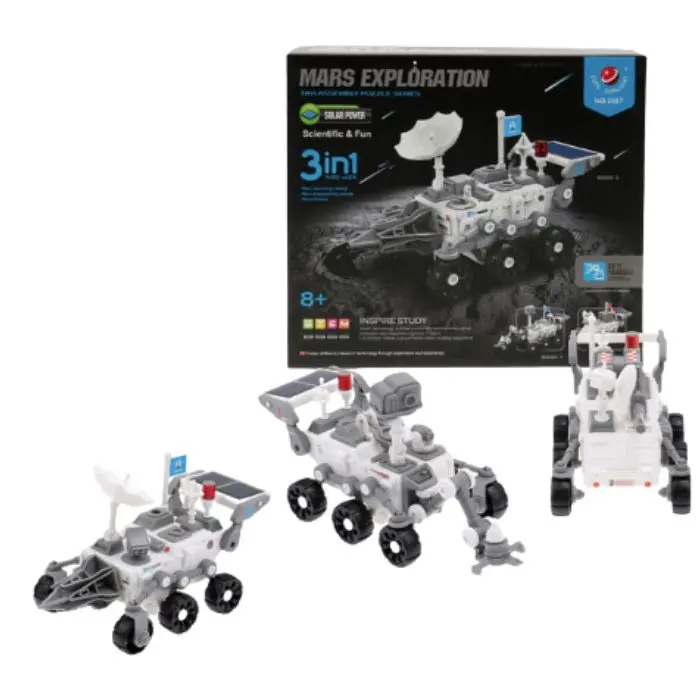 P9Bot-677: Solar-Powered Mars Explorer Robot – 3 Assembly Options For Stem Education 1