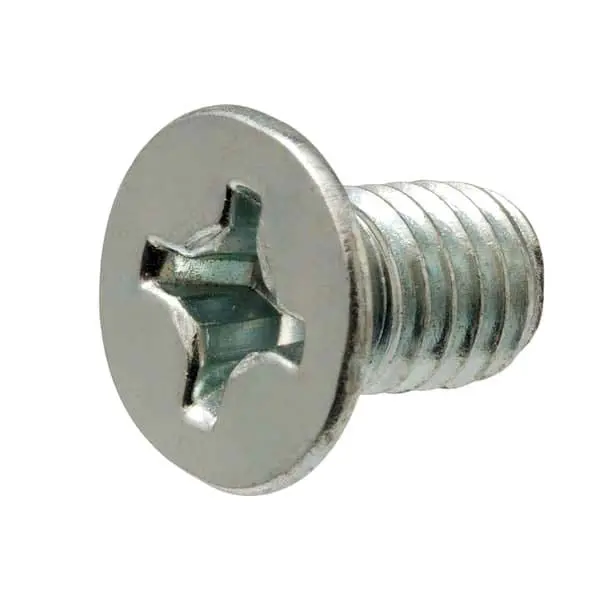 Pack Of 20 Phillips Flat-Head Machine Screws – #6-32 X 1/4", Zinc-Plated Steel 1