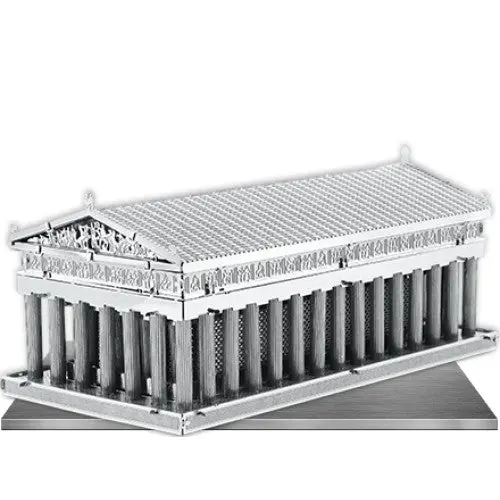 Parthenon 3D Metal Model Kit – Three-Sheet Laser-Cut Classical Architecture Puzzle 1