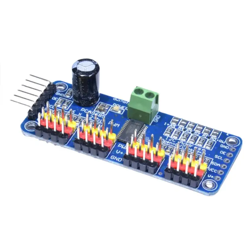 Pca9685 16-Channel Pwm Servo Controller – I²C, 3.3–6V Logic 1