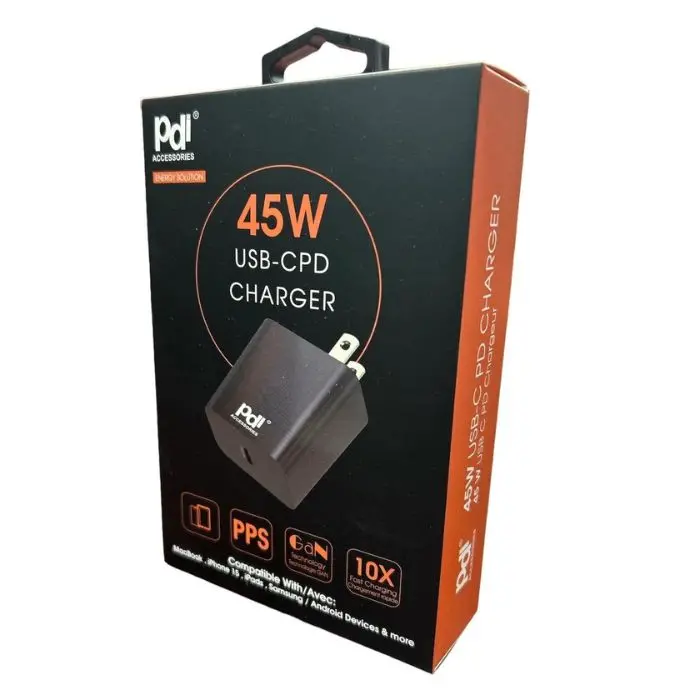 Pdi-1449 Compact Usb-C Wall Charger – 45W Fast Charging With Pd Support 1