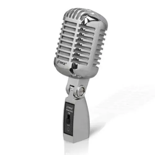 Pdmicr42Sl - Retro-Style Dynamic Microphone With Integrated Cable 1