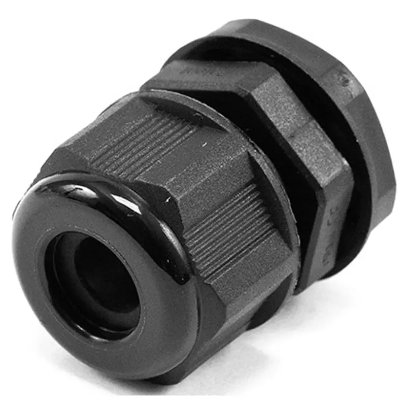 Pg11 Nylon Cord Grip – Strain Relief Fitting For 19Mm Cables, 10Mm Wire Range, Black, 33Mm Length 1
