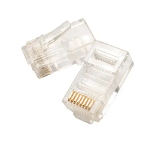 Ph114L5-8R 8P8C Modular Plug – Round Cat5E Rj45 Connector (100-Pack) 1